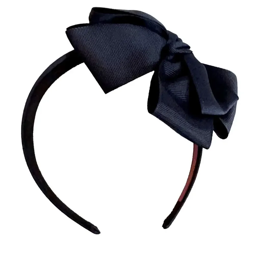 Cara New York NY Bow headband Navy Blue Set of 2 Hair Accessory Preppy